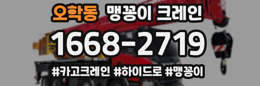 오학동 맹꽁이 크레인
