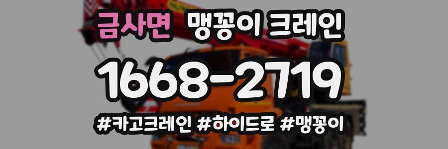 금사면 맹꽁이 크레인