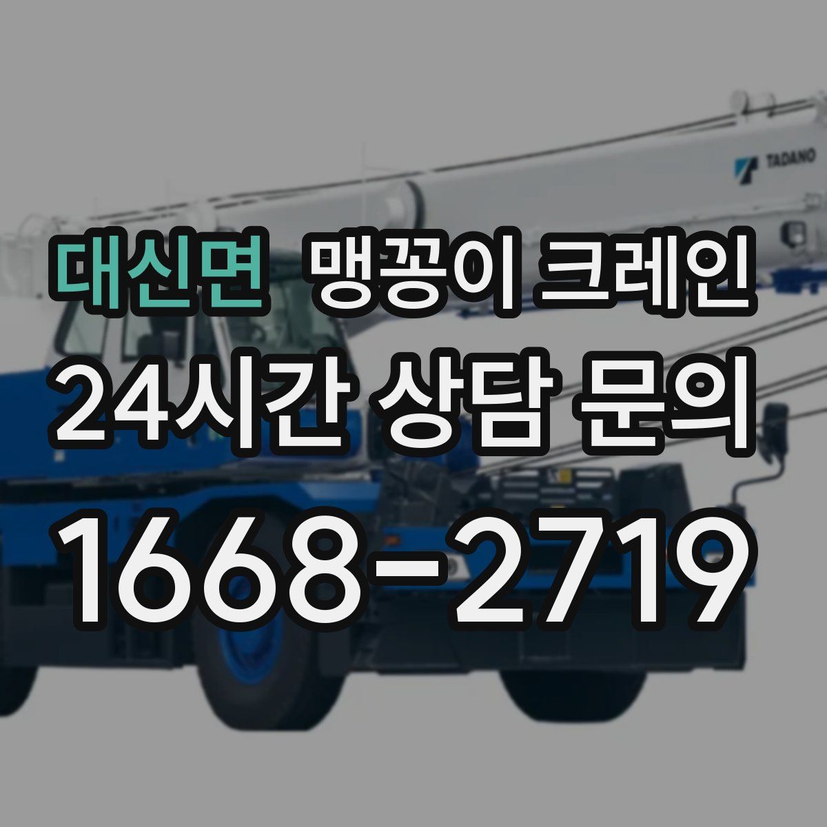 대신면 맹꽁이 크레인