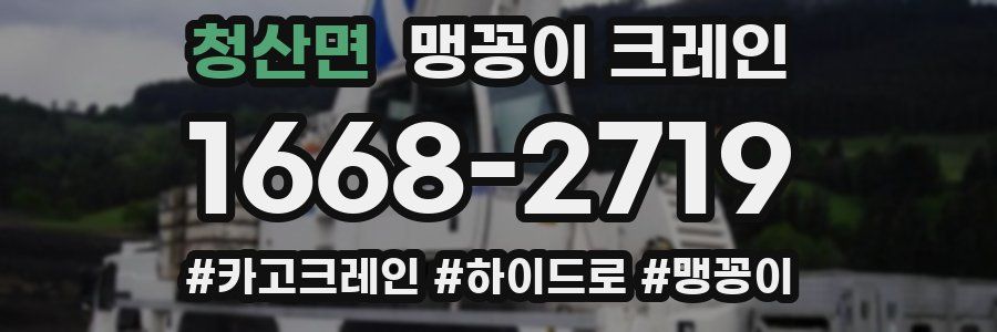 청산면 맹꽁이 크레인