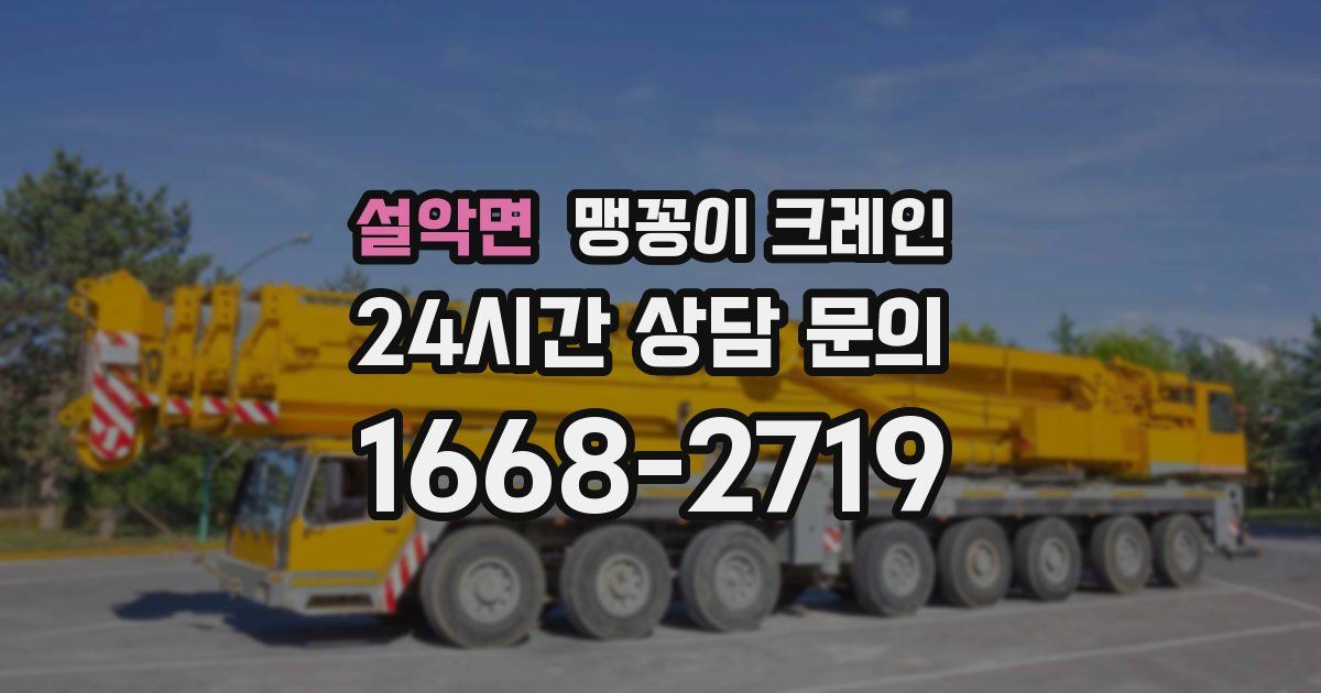 설악면 맹꽁이 크레인