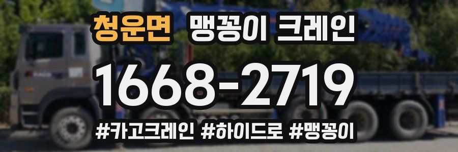 청운면 맹꽁이 크레인
