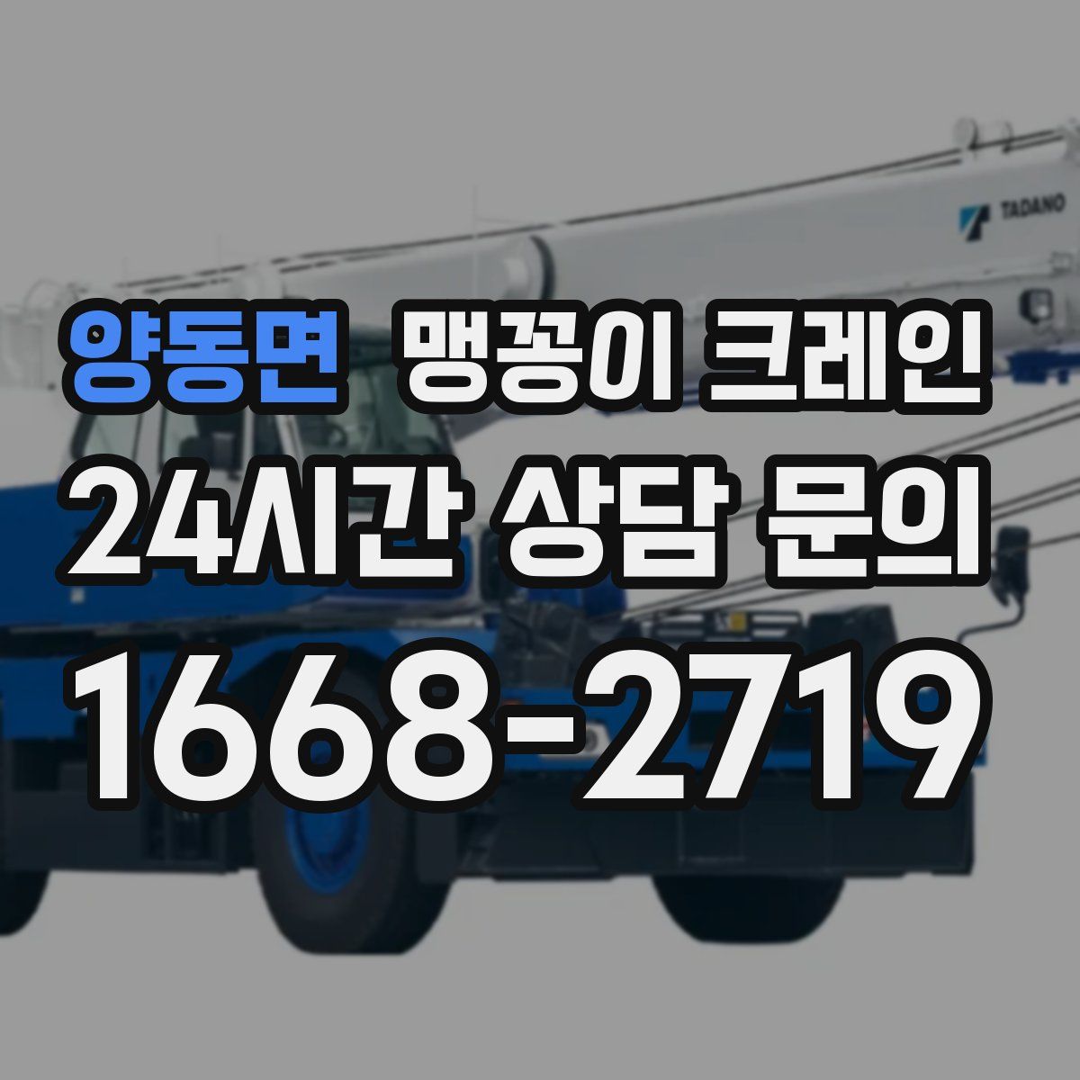 양동면 맹꽁이 크레인