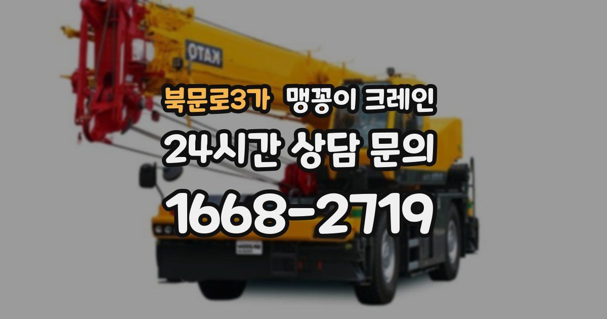 북문로3가 맹꽁이 크레인