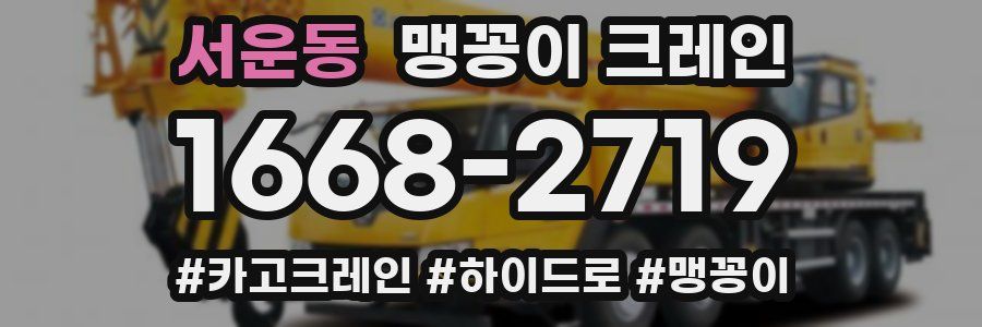 서운동 맹꽁이 크레인