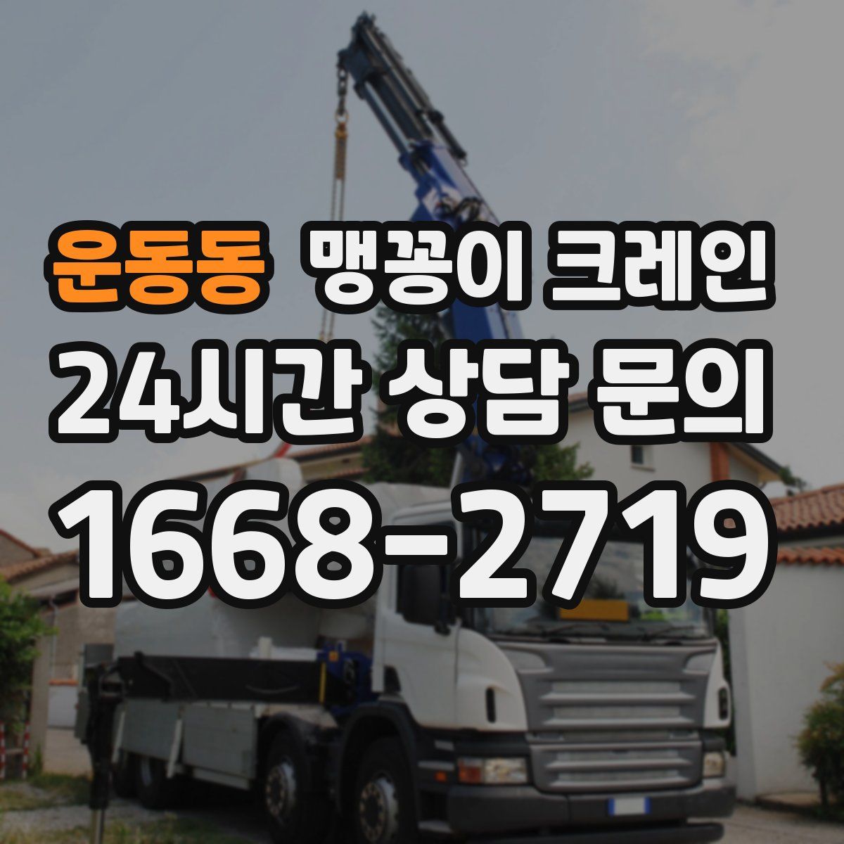 운동동 맹꽁이 크레인