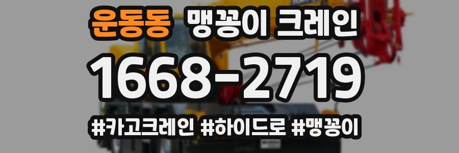 운동동 맹꽁이 크레인
