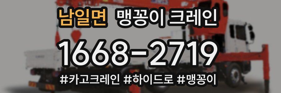 남일면 맹꽁이 크레인