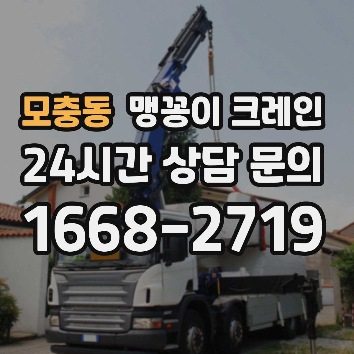 모충동 맹꽁이 크레인