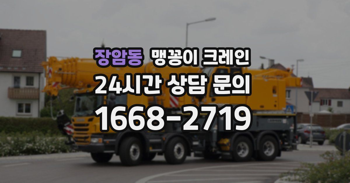 장암동 맹꽁이 크레인