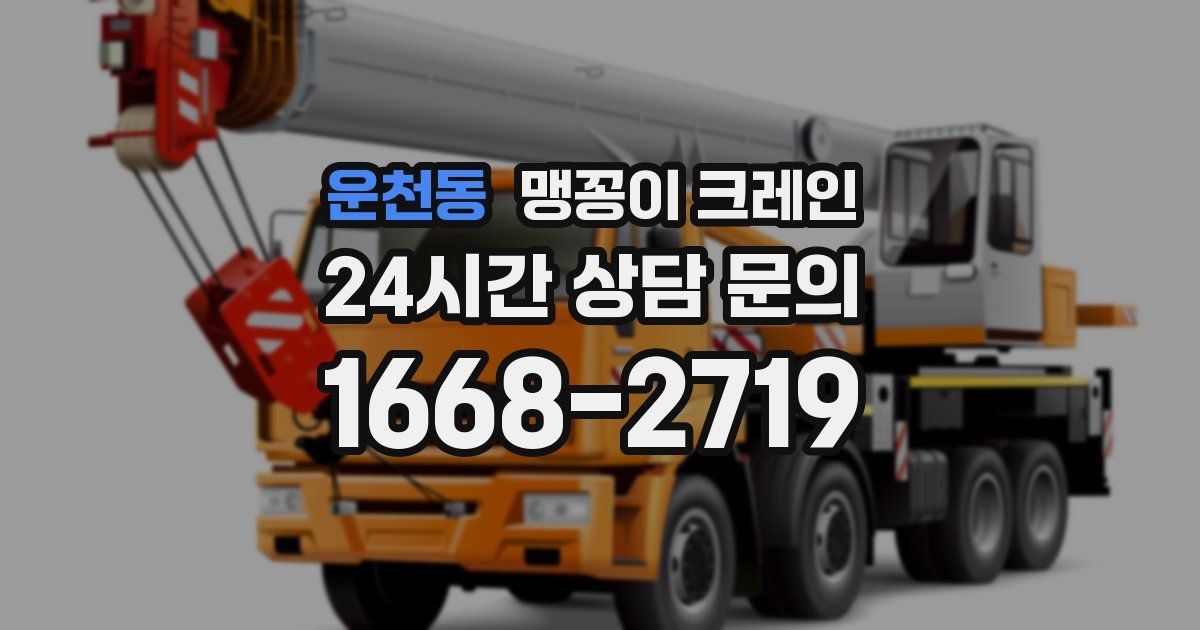 운천동 맹꽁이 크레인