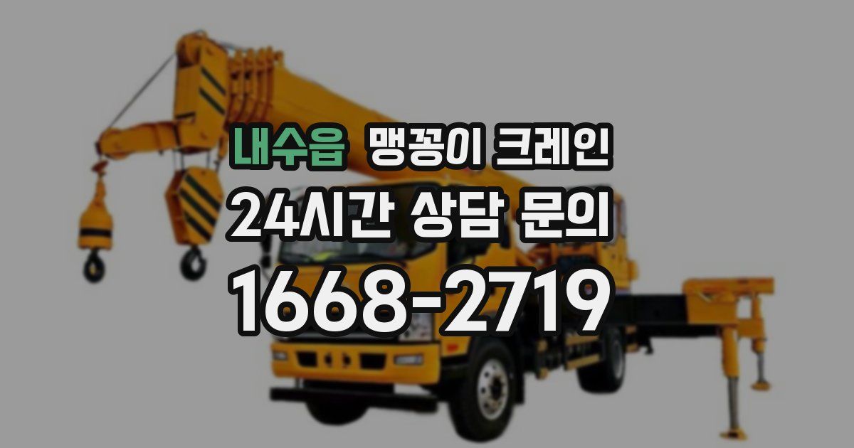 내수읍 맹꽁이 크레인