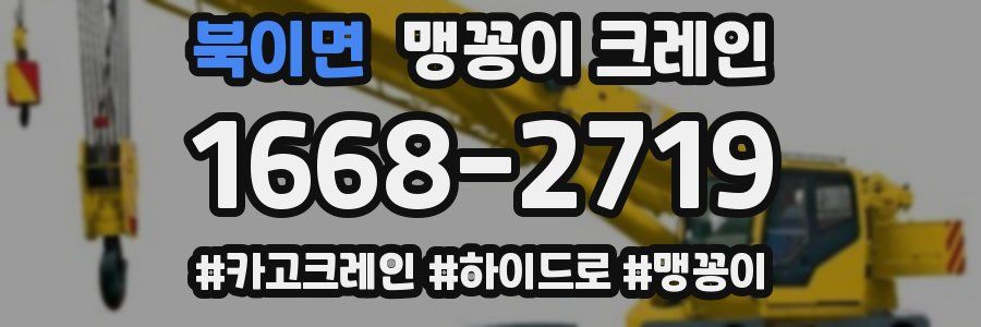 북이면 맹꽁이 크레인