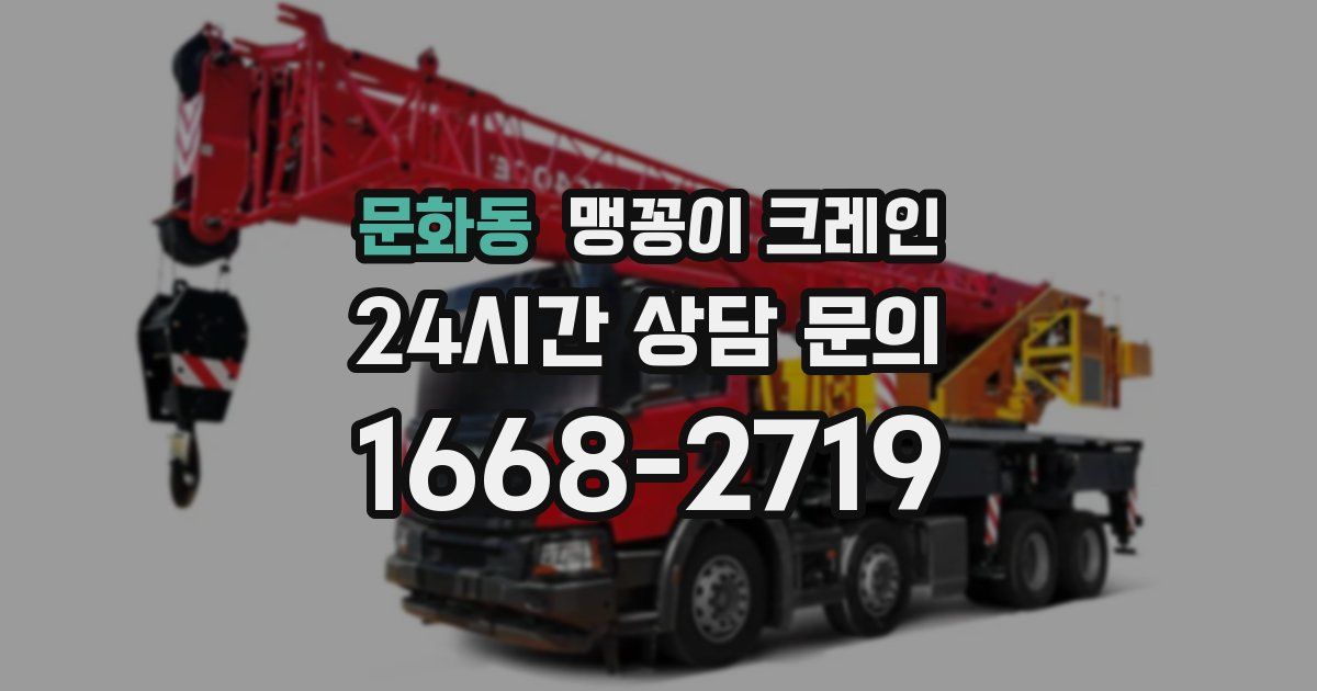 문화동 맹꽁이 크레인