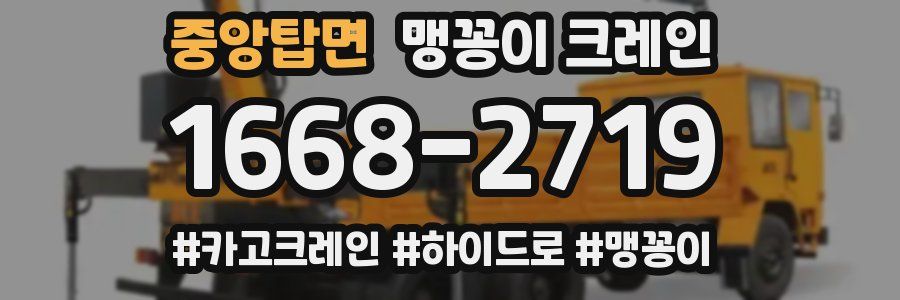 중앙탑면 맹꽁이 크레인