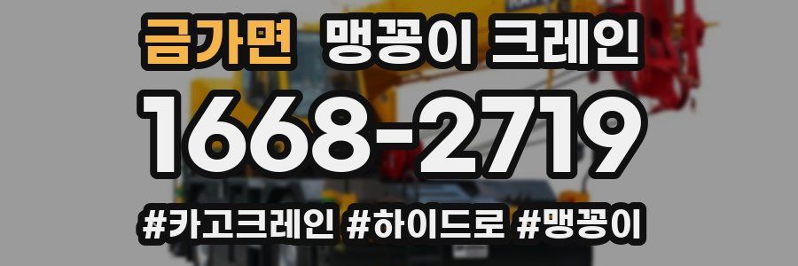 금가면 맹꽁이 크레인