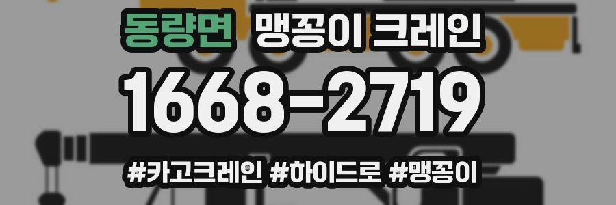 동량면 맹꽁이 크레인