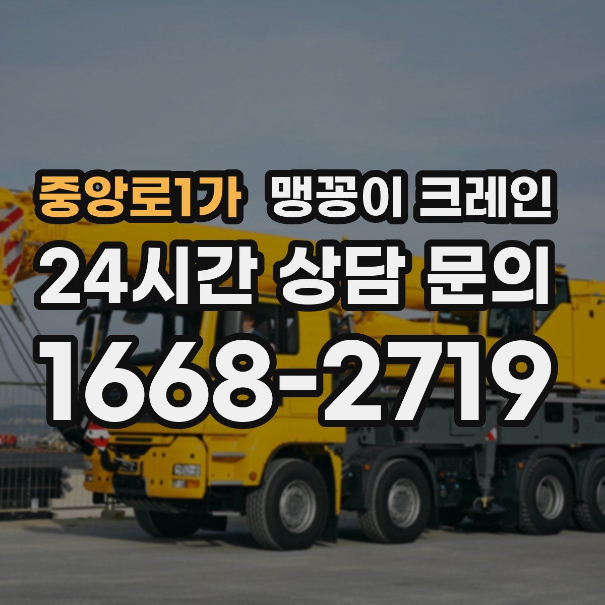 중앙로1가 맹꽁이 크레인