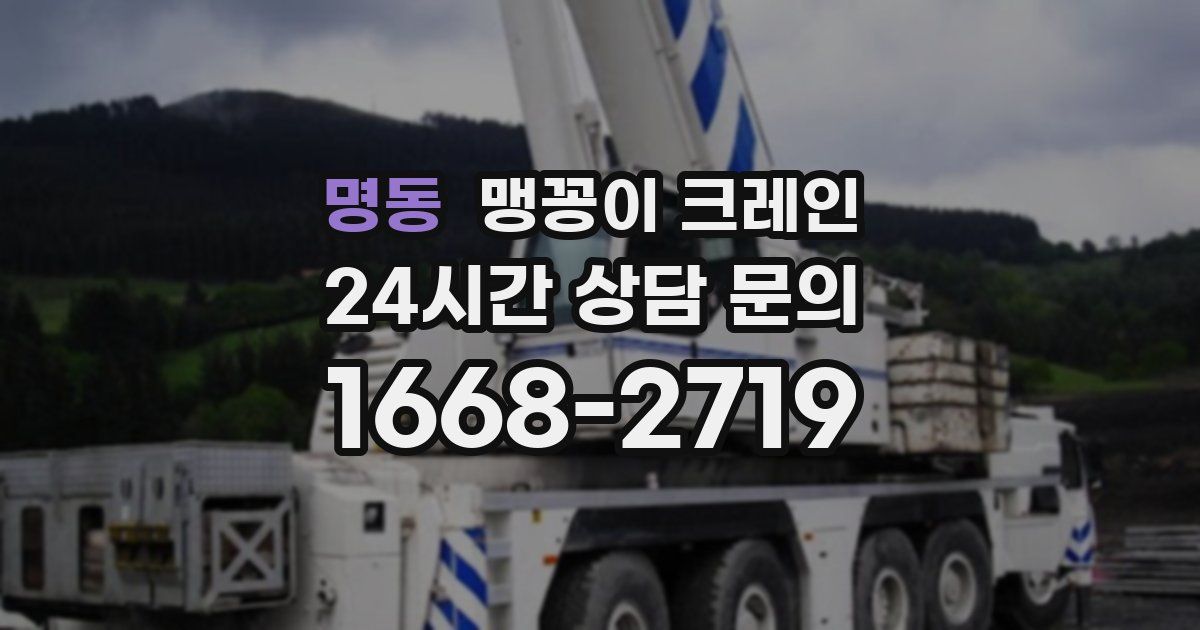 명동 맹꽁이 크레인
