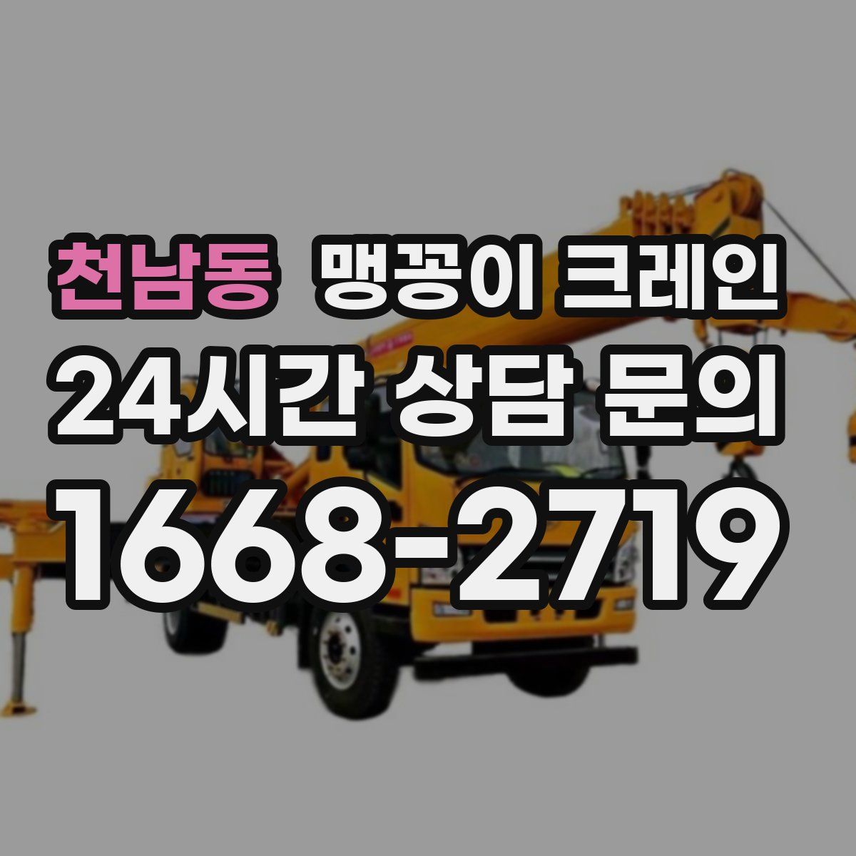 천남동 맹꽁이 크레인