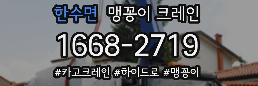 한수면 맹꽁이 크레인