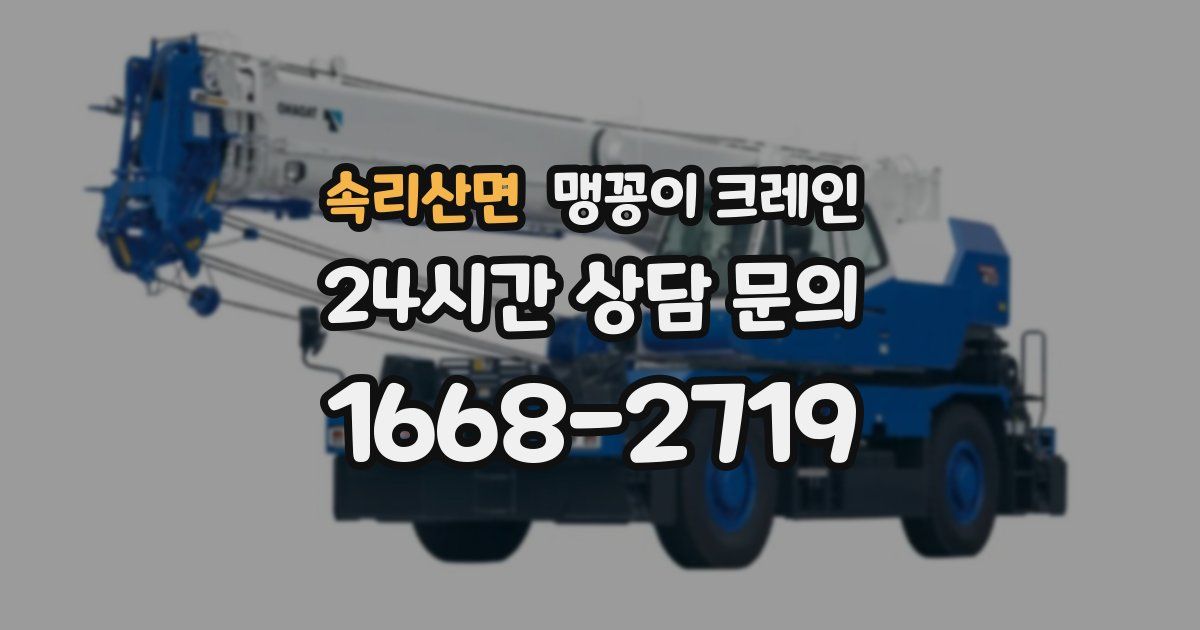 속리산면 맹꽁이 크레인