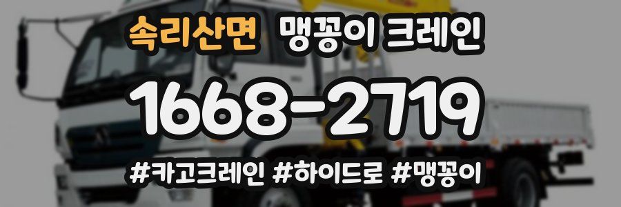 속리산면 맹꽁이 크레인