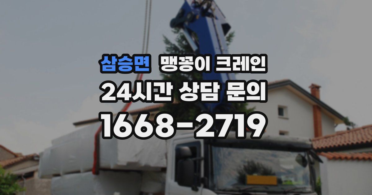 삼승면 맹꽁이 크레인