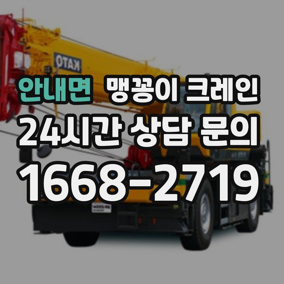 안내면 맹꽁이 크레인
