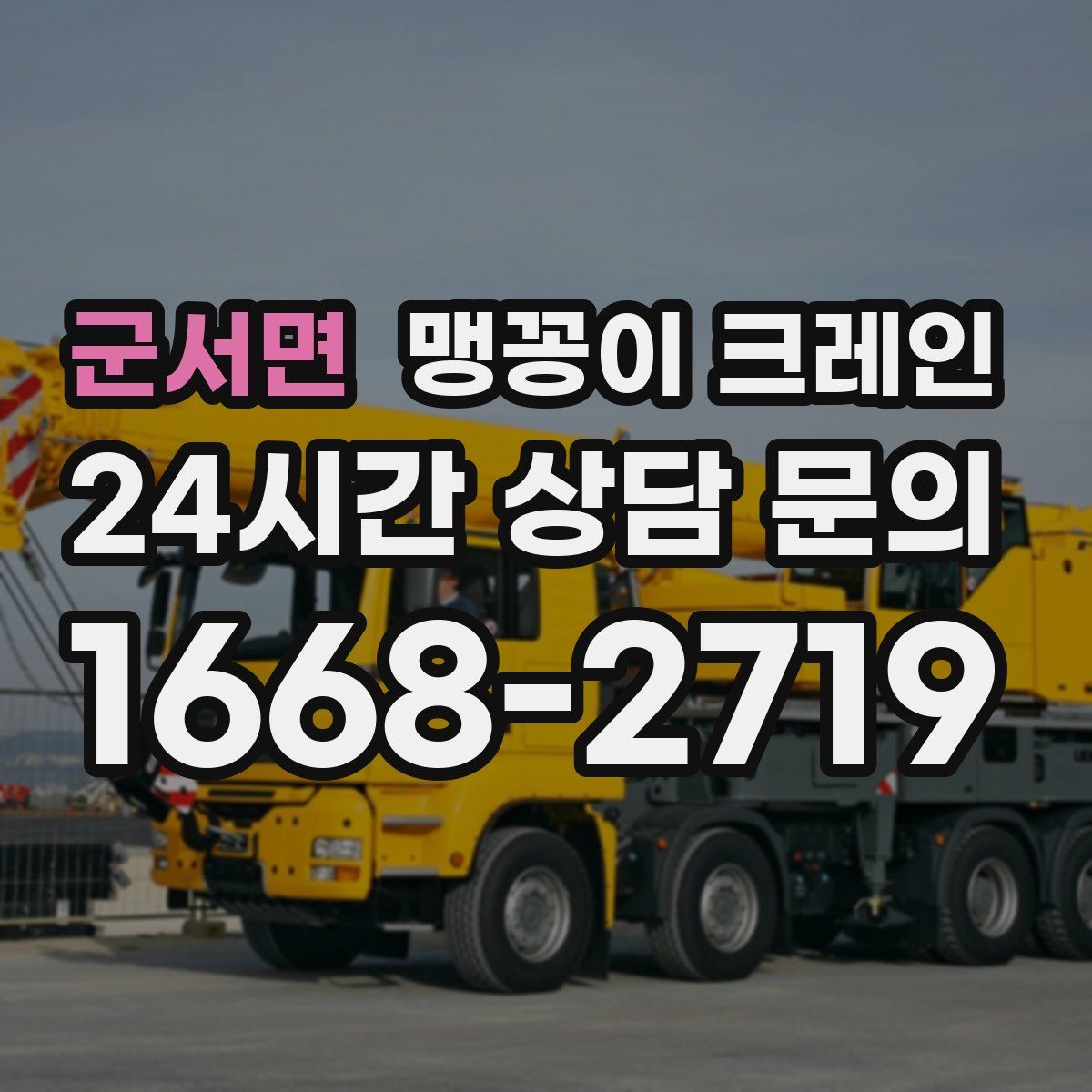 군서면 맹꽁이 크레인