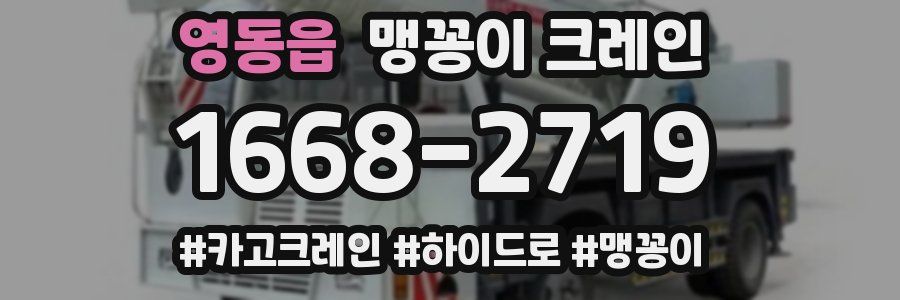 영동읍 맹꽁이 크레인