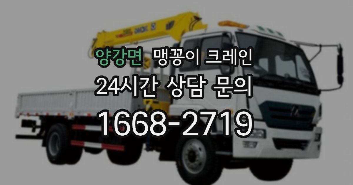양강면 맹꽁이 크레인