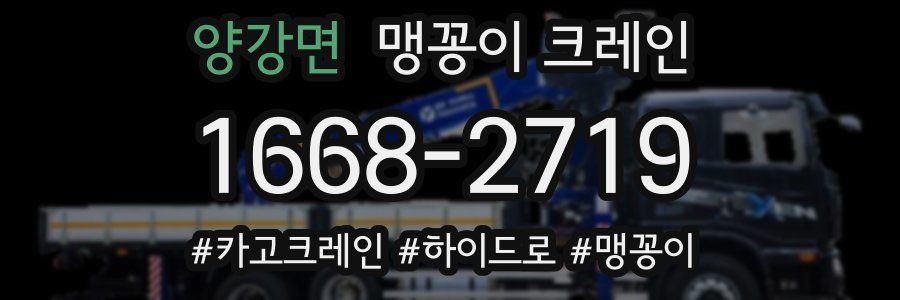 양강면 맹꽁이 크레인