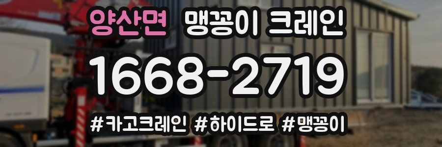 양산면 맹꽁이 크레인