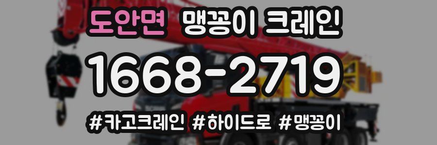 도안면 맹꽁이 크레인