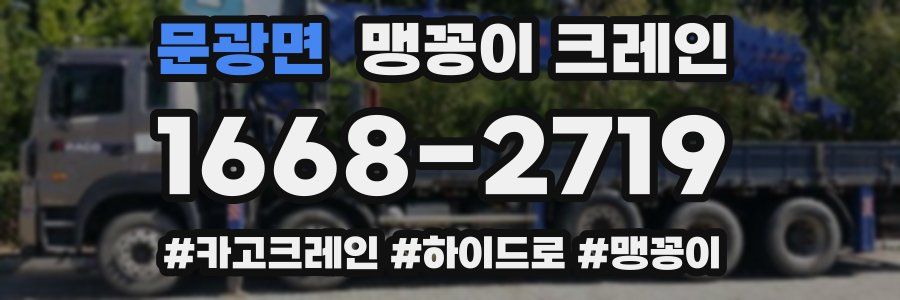 문광면 맹꽁이 크레인