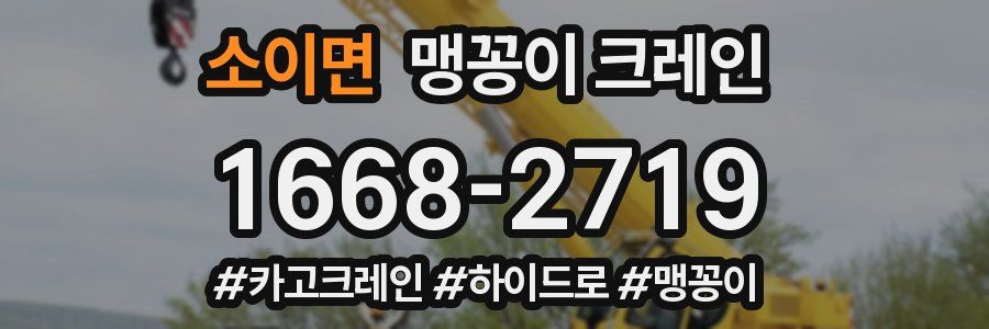 소이면 맹꽁이 크레인