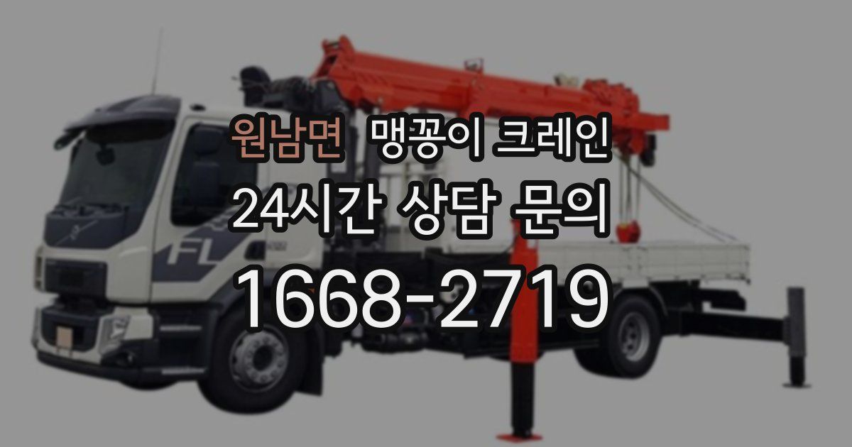 원남면 맹꽁이 크레인