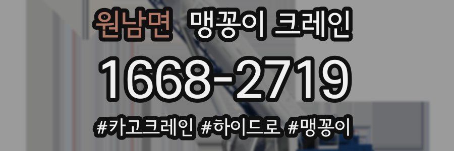 원남면 맹꽁이 크레인