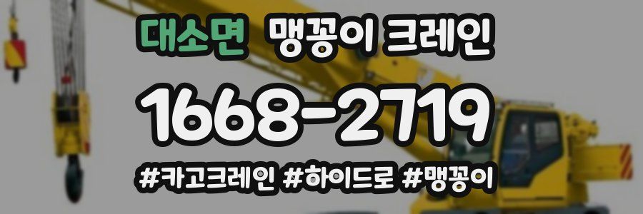 대소면 맹꽁이 크레인