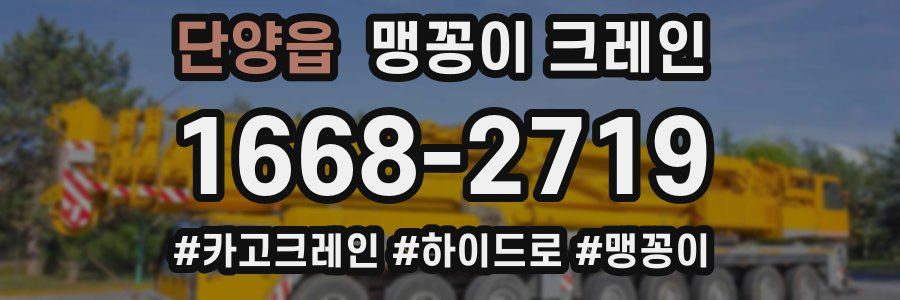 단양읍 맹꽁이 크레인