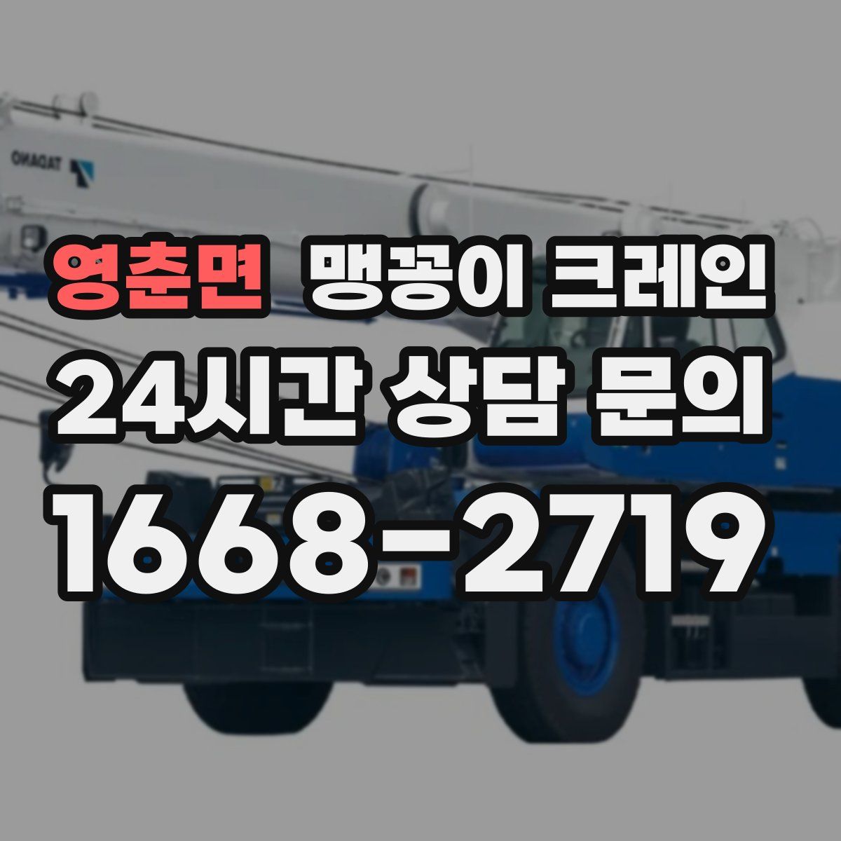영춘면 맹꽁이 크레인