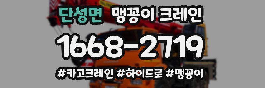 단성면 맹꽁이 크레인
