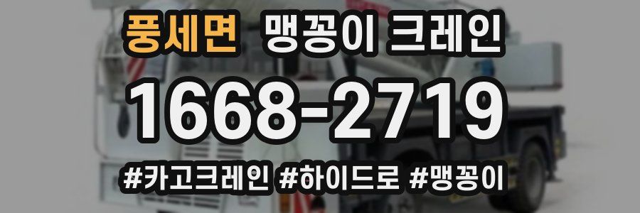 풍세면 맹꽁이 크레인