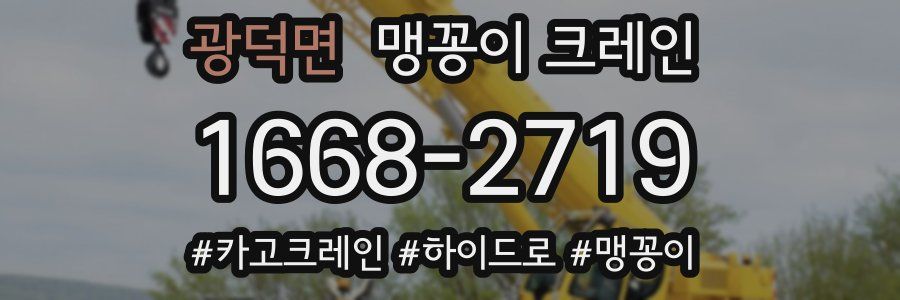 광덕면 맹꽁이 크레인