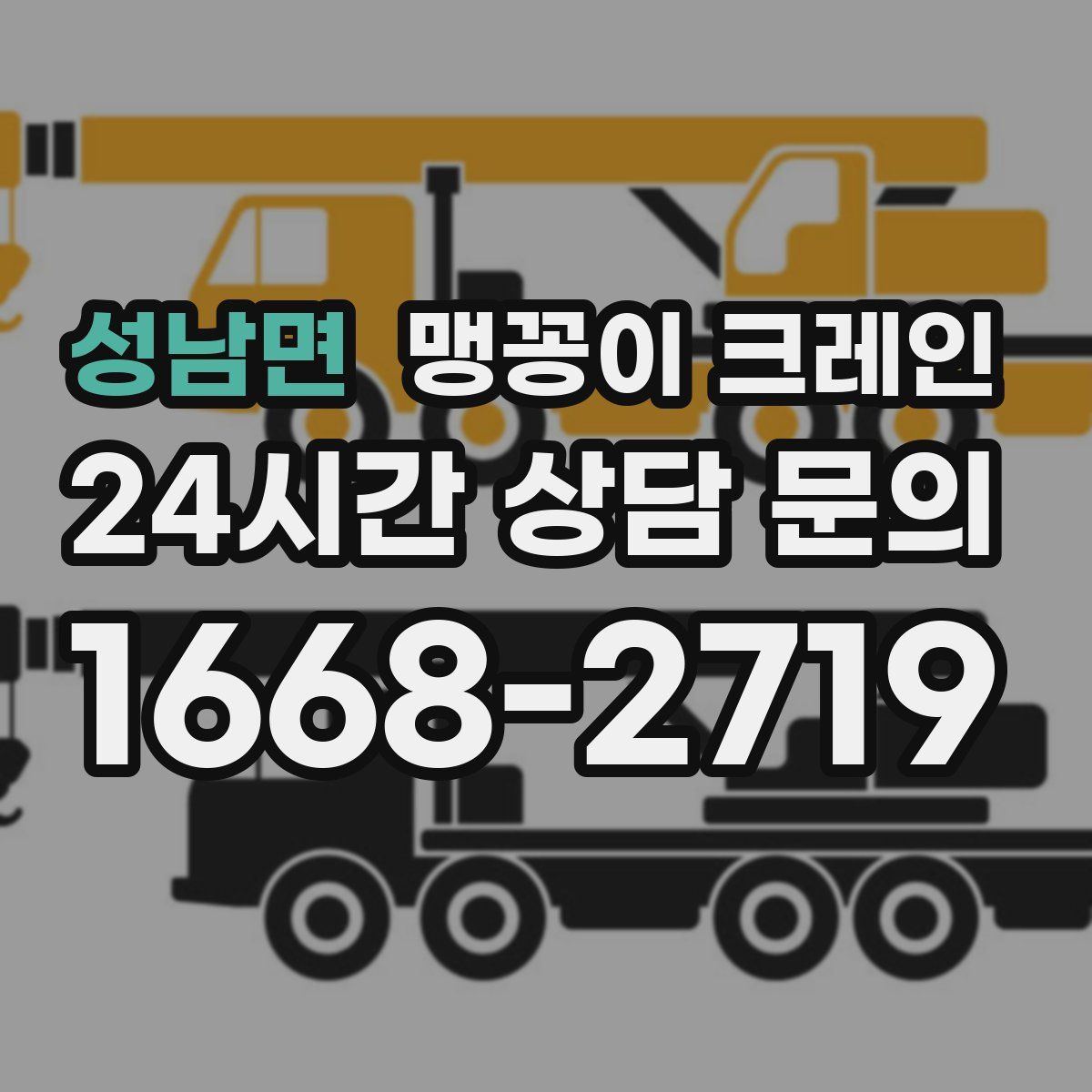 성남면 맹꽁이 크레인