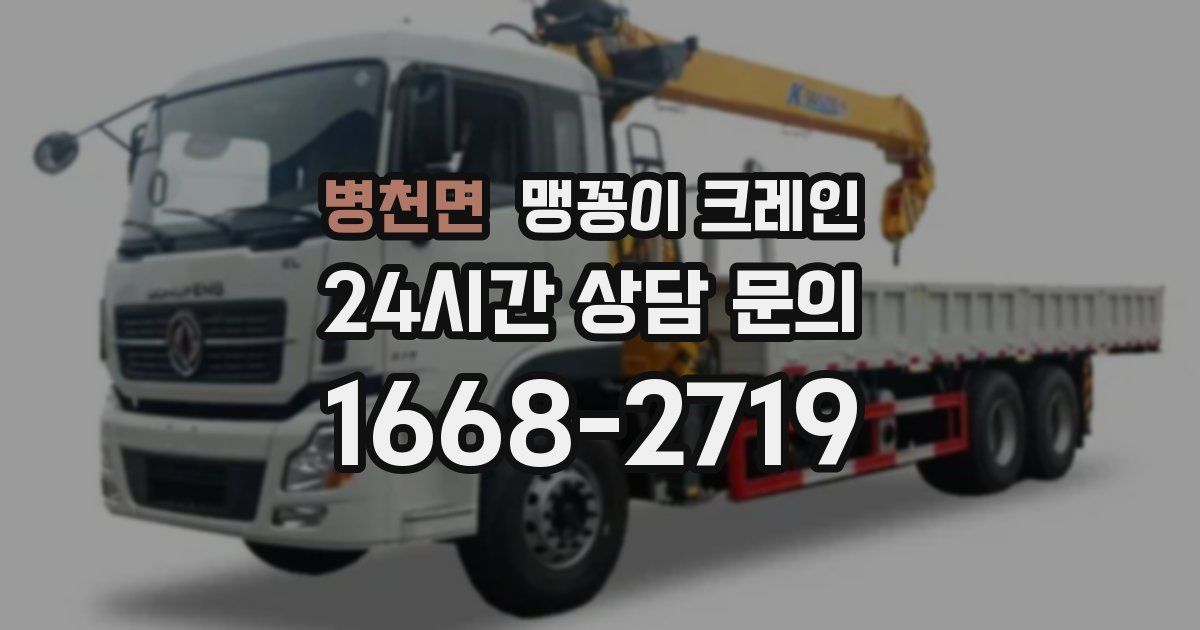 병천면 맹꽁이 크레인
