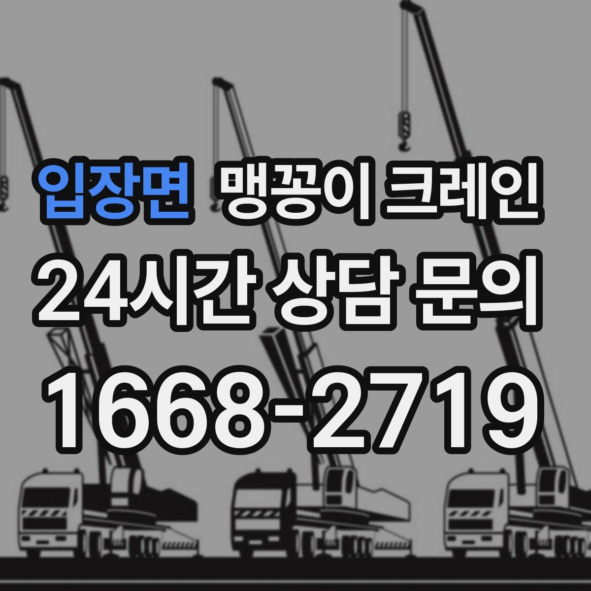 입장면 맹꽁이 크레인