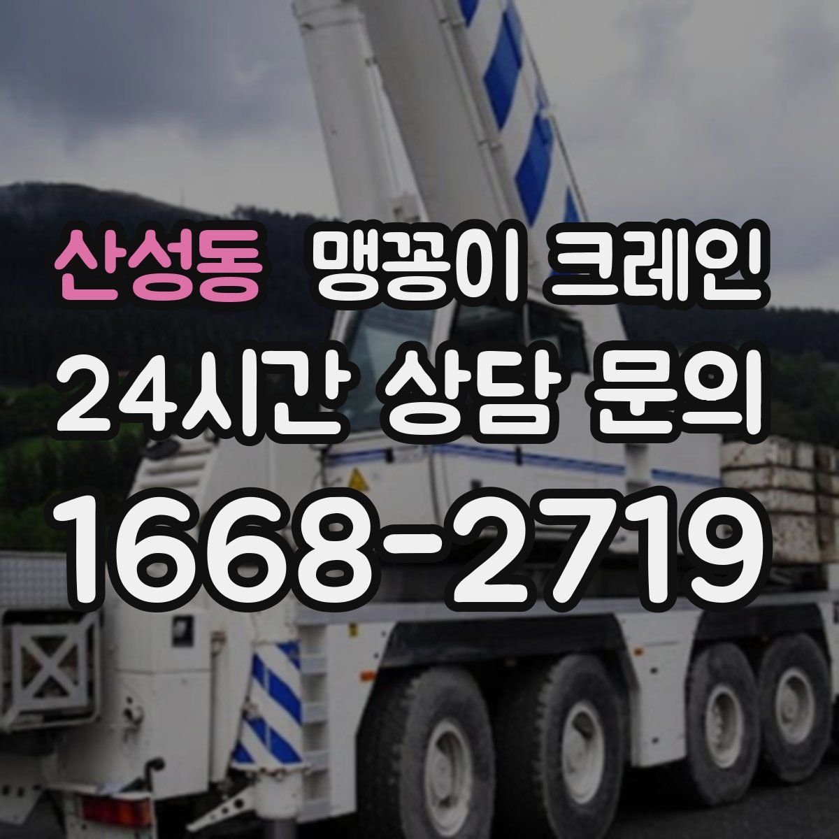 산성동 맹꽁이 크레인
