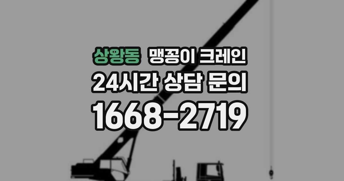 상왕동 맹꽁이 크레인